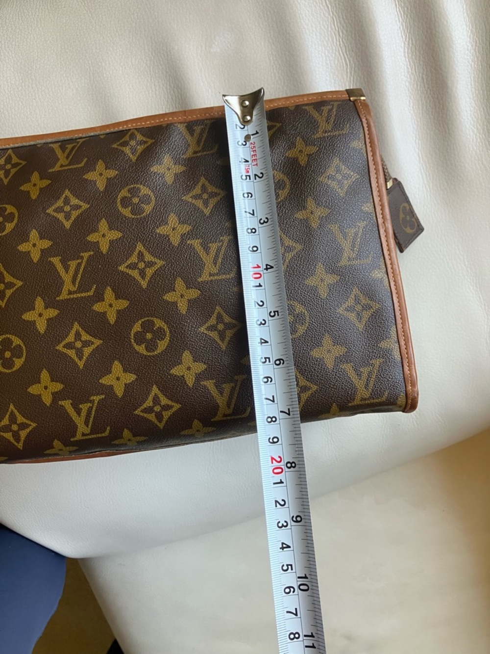 Louis Vuitton Monogram French Company, clutch, cosmetic case,  Pouch, insert - Picture 12 of 13